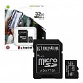 Memoria Kingston MicroSd 32GB Clase 10 100Mbs Canvas Plus