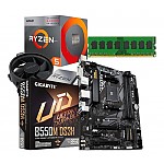 Combo Actualizaci�n PC AMD Ryzen 5 5600G + MotherBoard Gigabyte B550 + 2x8 16GB DDR4