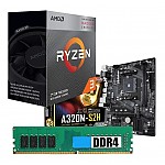 Combo actualizaci�n PC AMD Ryzen 3 3200G + Motherboard A320 Gigabyte + 8GB DDR4 Crucial